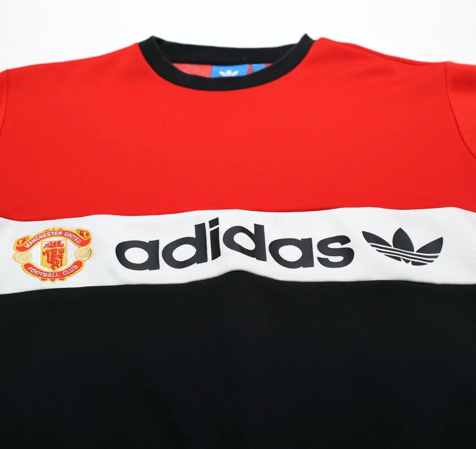 1980s Style MANCHESTER UNITED Retro adidas Originals Sweatshirt (M)