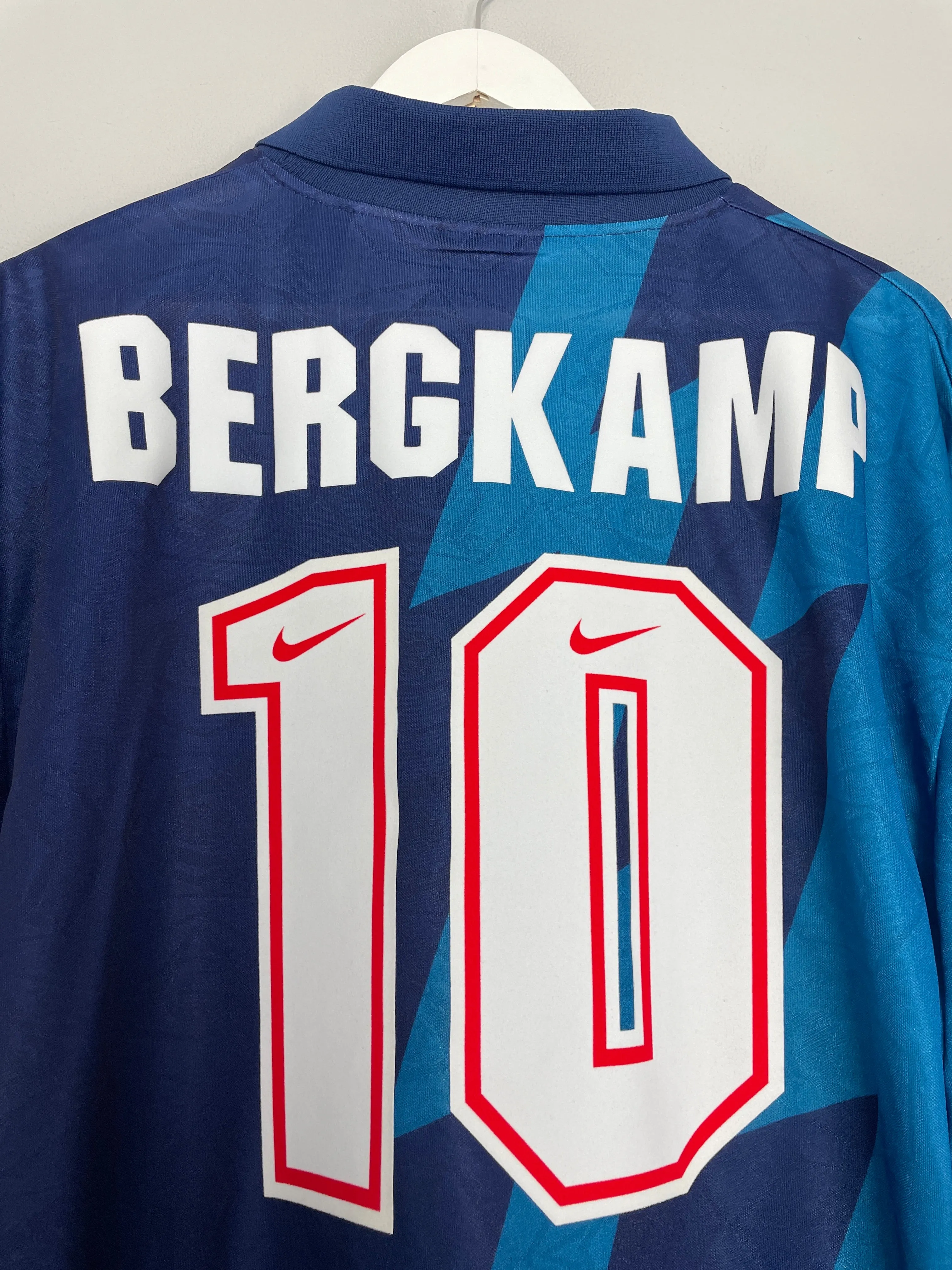 1995/96 ARSENAL BERGKAMP #10 L/S AWAY SHIRT (XL) NIKE