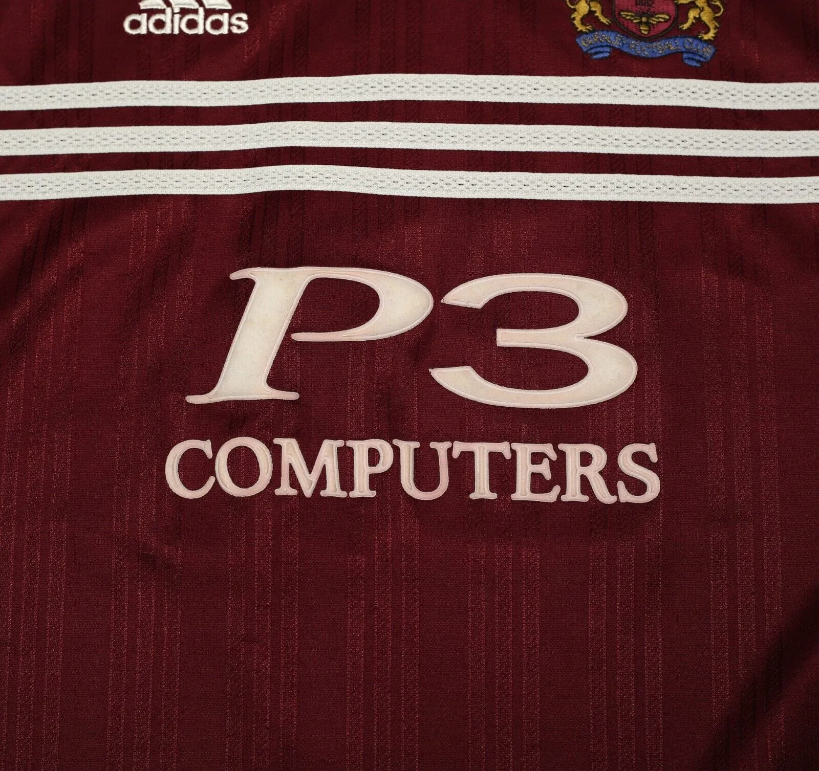 1998/99 BURNLEY FC Vintage adidas Home Football Shirt Jersey (L)