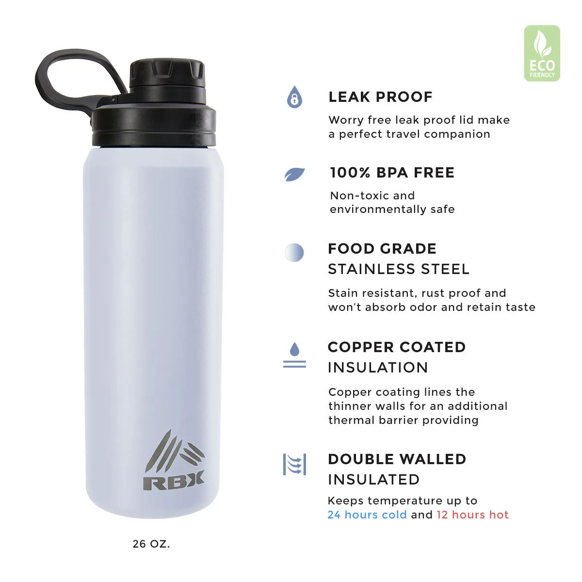 26oz Insulated Stainless Steel Water Bottle