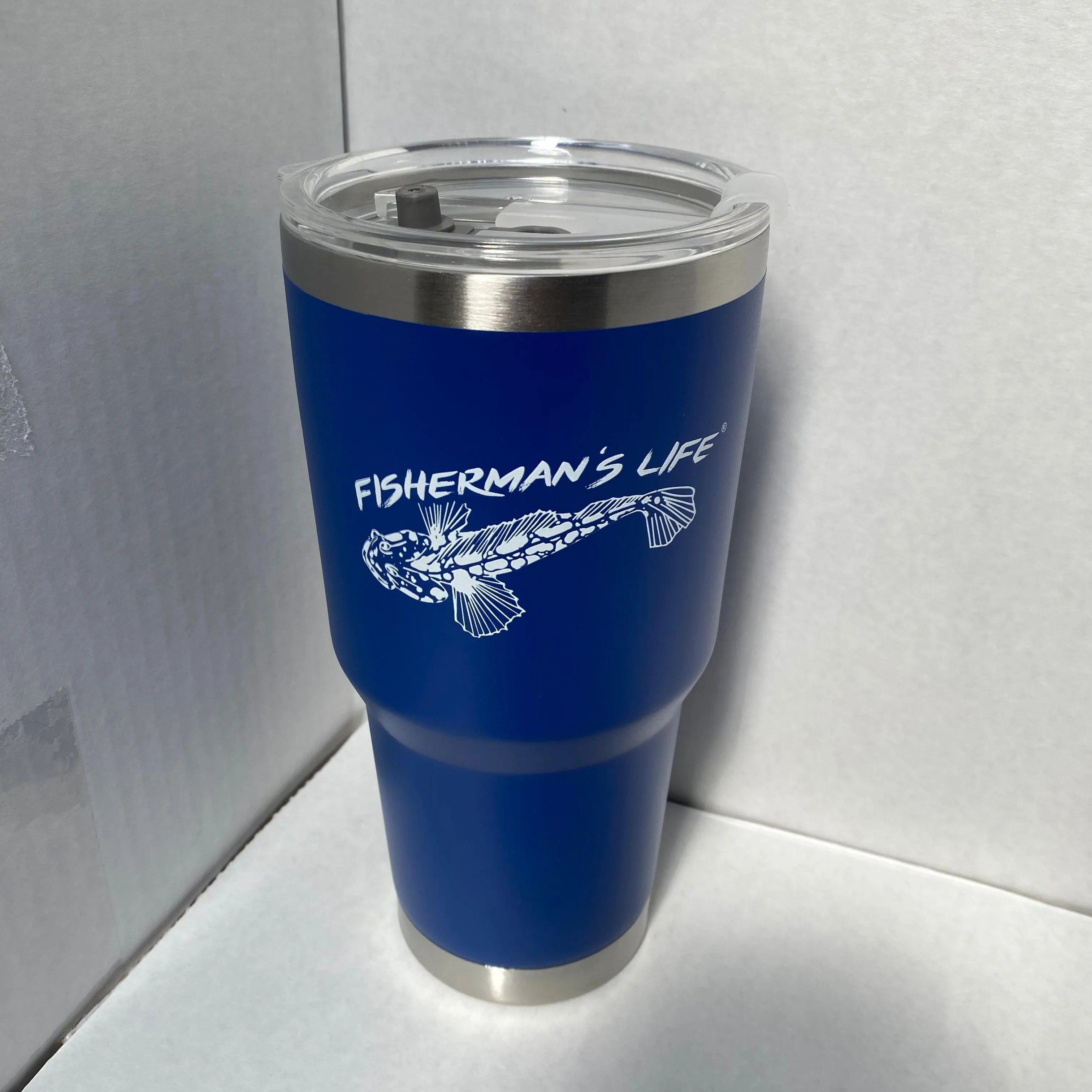 30oz Insulated Tumbler w/ Lid THREE DESIGNS: Lingcod, Yellowtail, Dungeness Crab