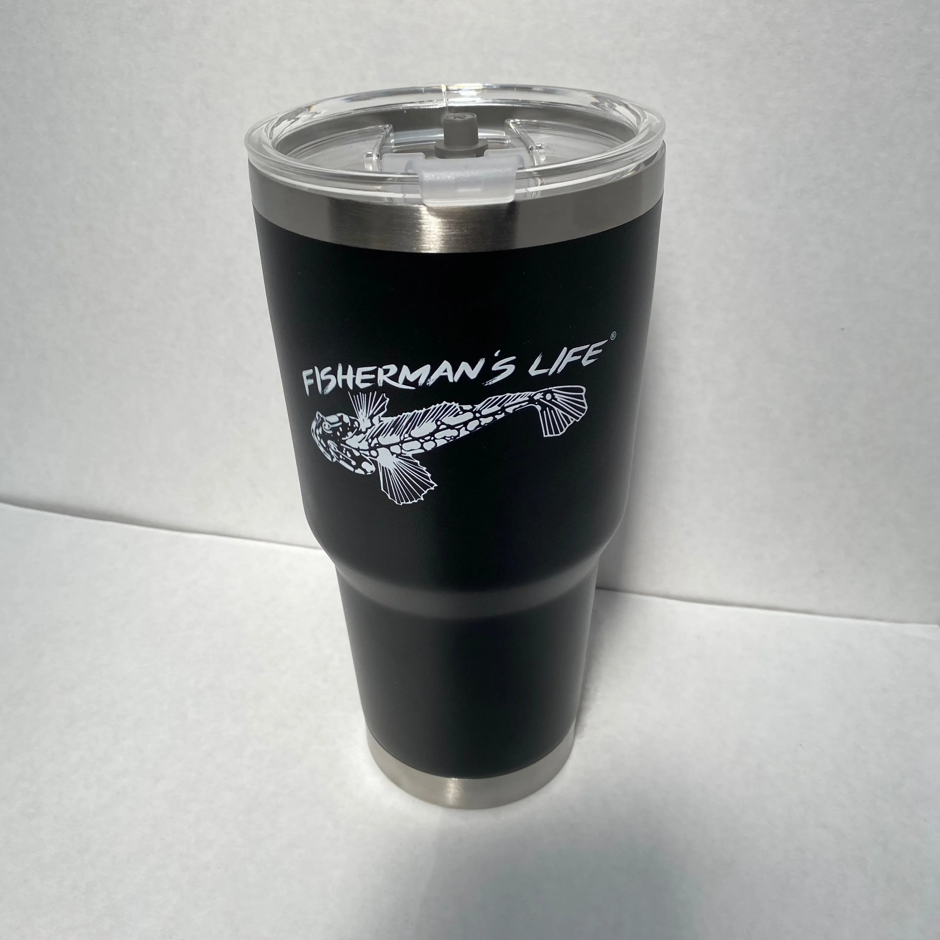 30oz Insulated Tumbler w/ Lid THREE DESIGNS: Lingcod, Yellowtail, Dungeness Crab