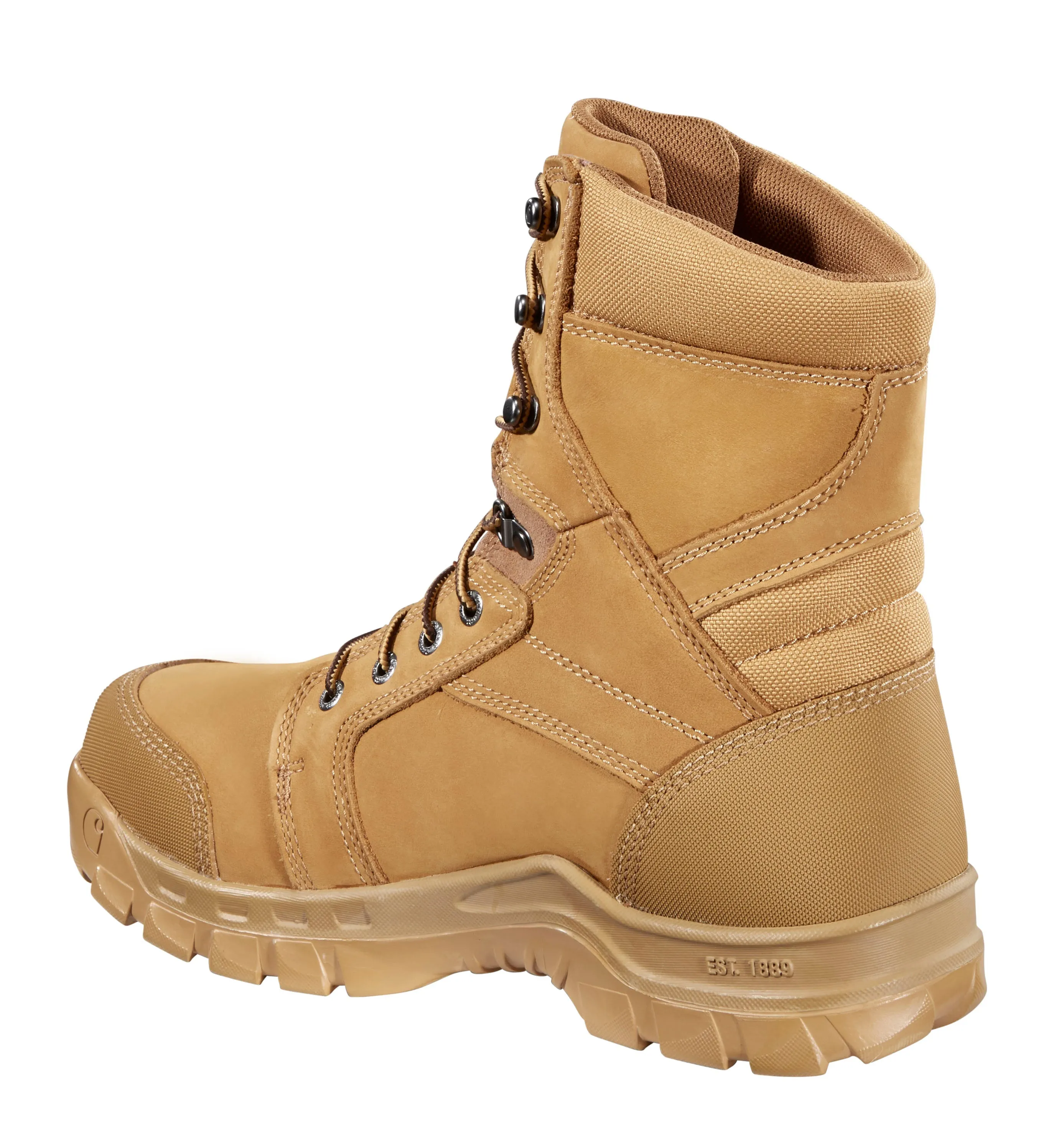 8" Rugged Flex Waterproof Insulated Soft Toe Boot Wheat