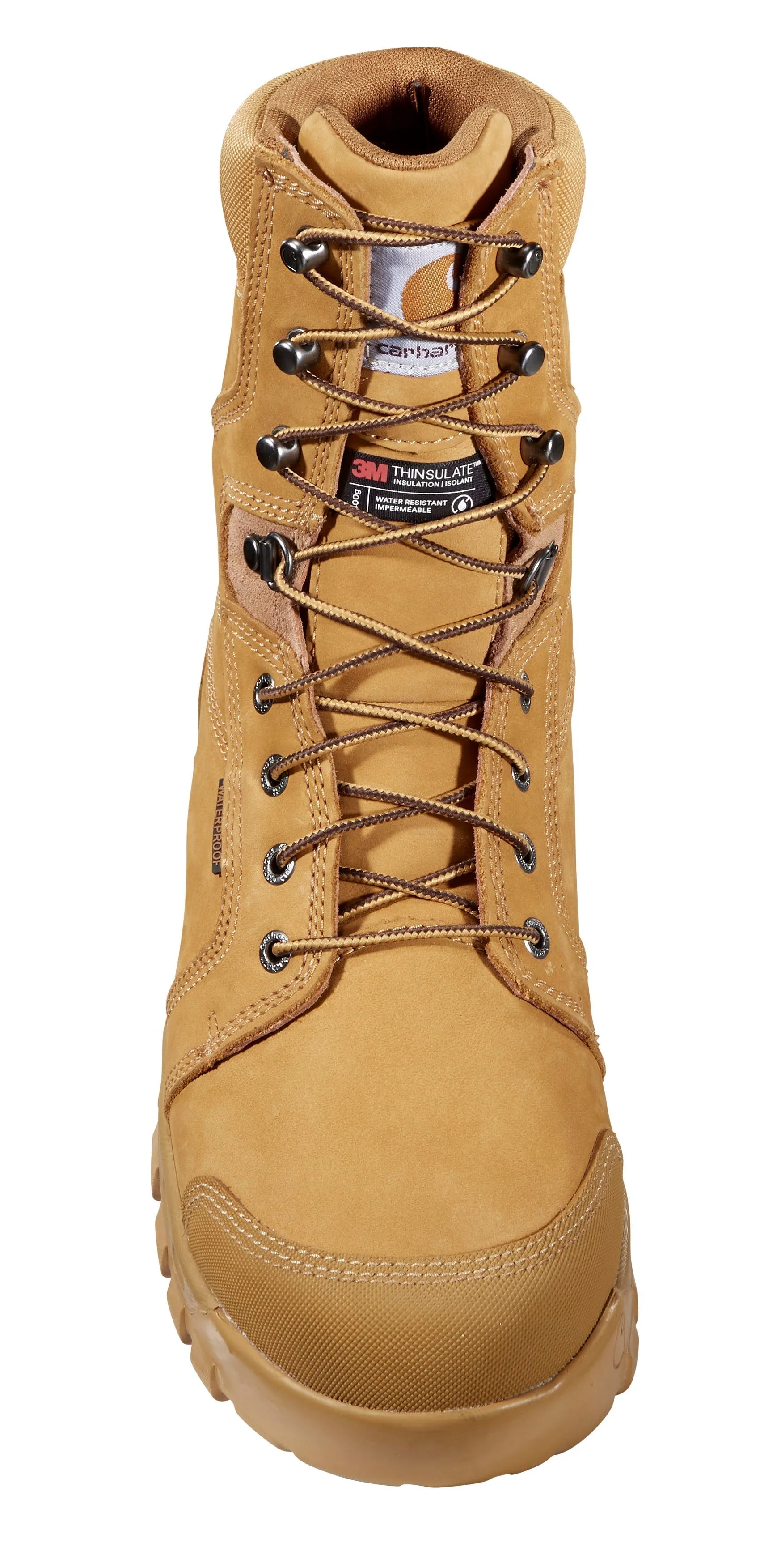 8" Rugged Flex Waterproof Insulated Soft Toe Boot Wheat