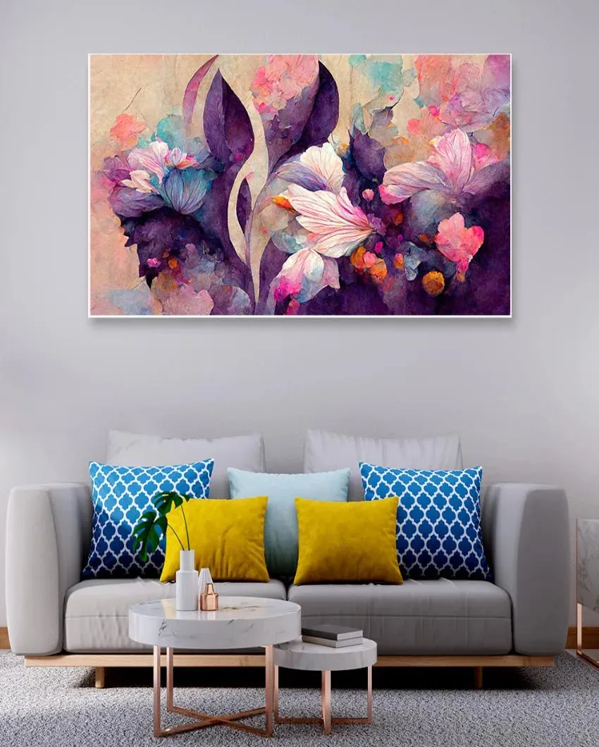 Abstract Floral Art Canvas Wall Painting