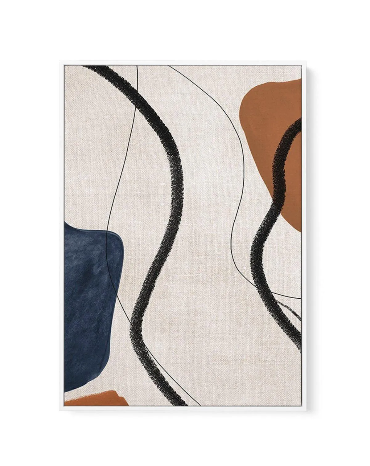 Abstract on Linen II | Framed Canvas Art Print