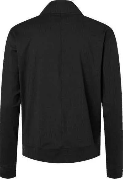 Adidas A1002 Women's Ultimate365 Textured Quarter-Zip Pullover - Black