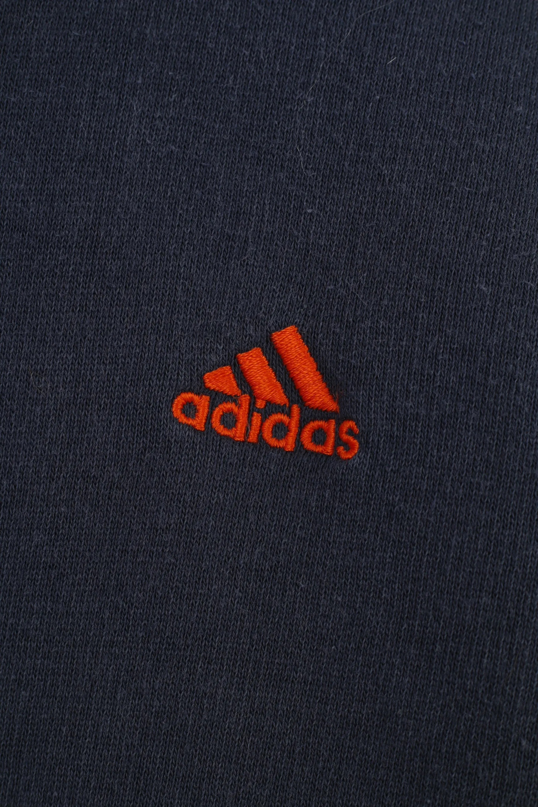 Adidas Boys 12 Age Sweatshirt Navy Vintage Sport Training Cotton Top