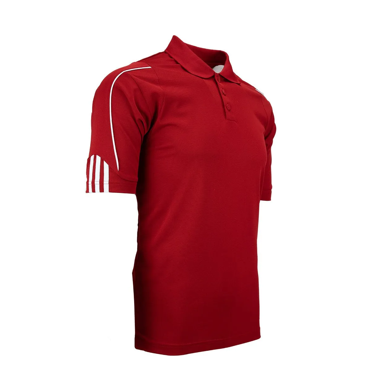 adidas Men's ClimaLite 3-Stripes Cuff Polo