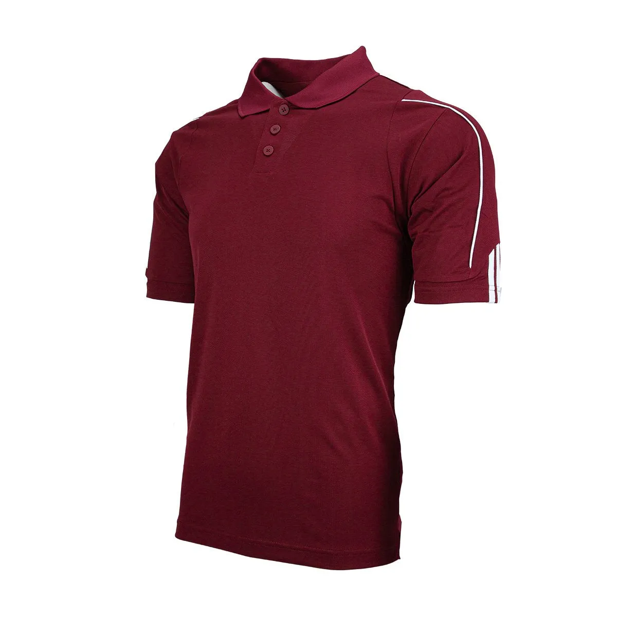 adidas Men's ClimaLite 3-Stripes Cuff Polo