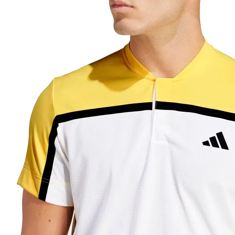 Mens Adidas White Sparks Paris Polo - Optimized