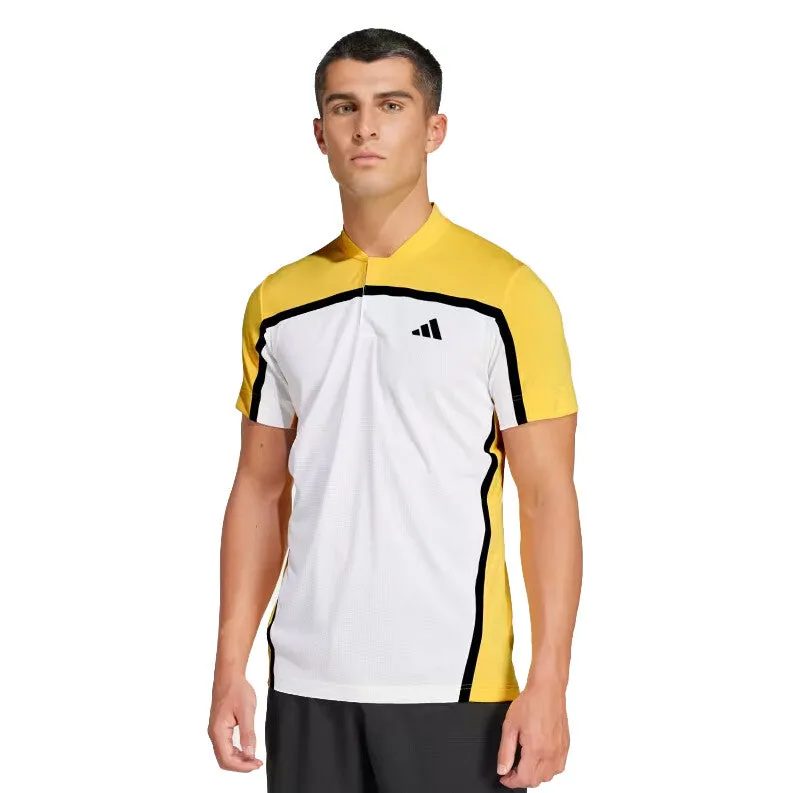 Mens Adidas White Sparks Paris Polo - Optimized