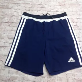 Adidas Navy & White Logo Shorts