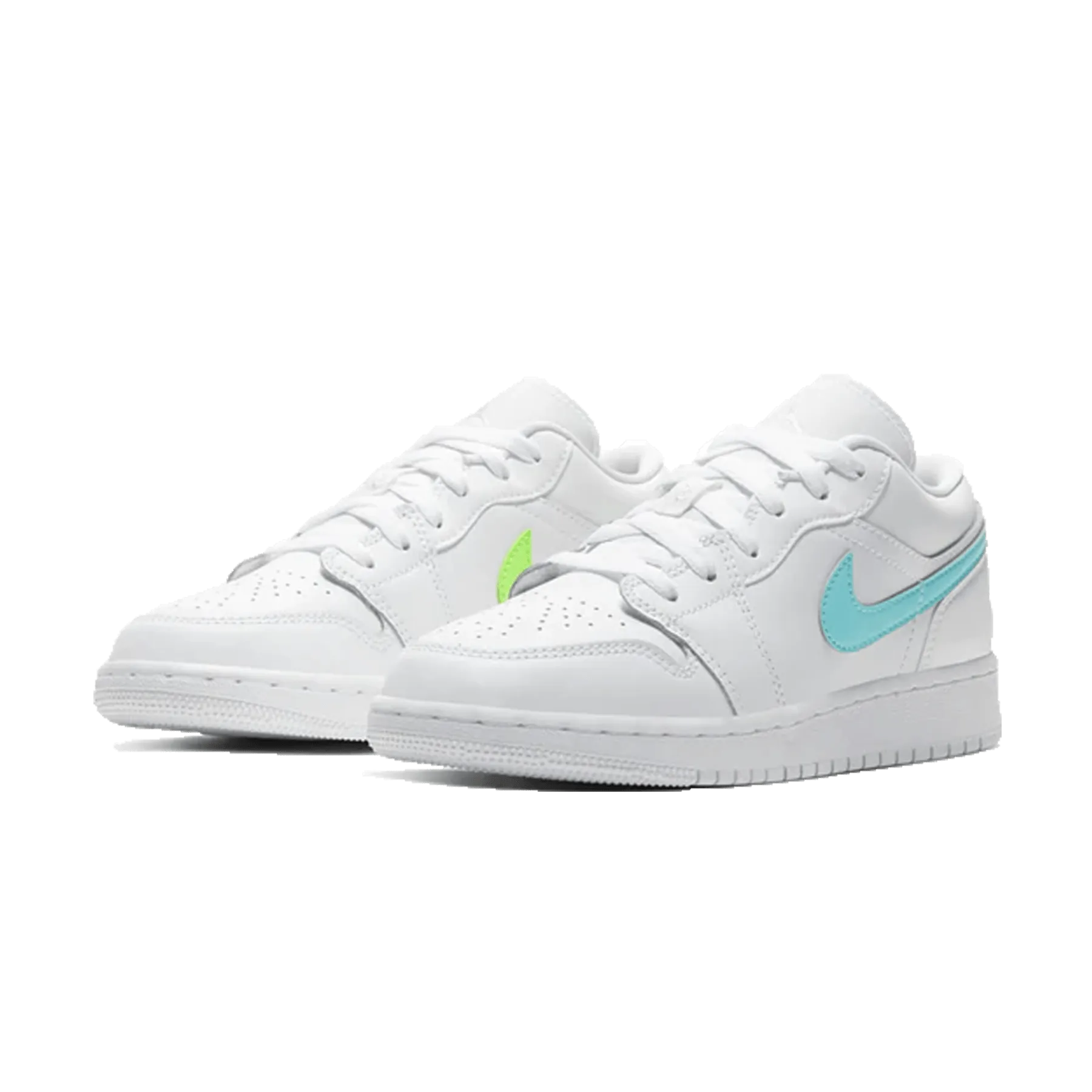 Air Jordan 1 Low GS 'White Neon'