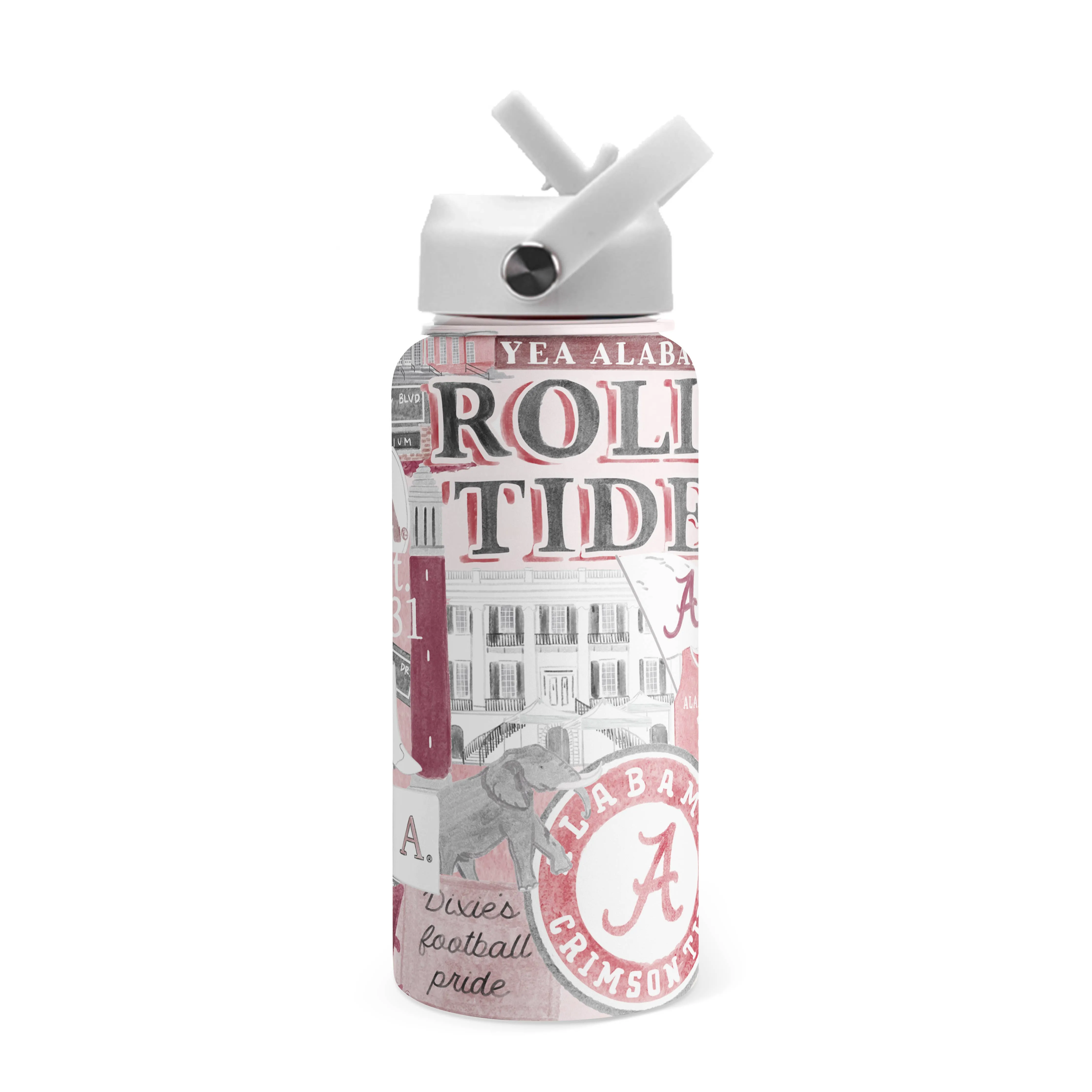 Alabama 32 oz Insulated Water Bottle