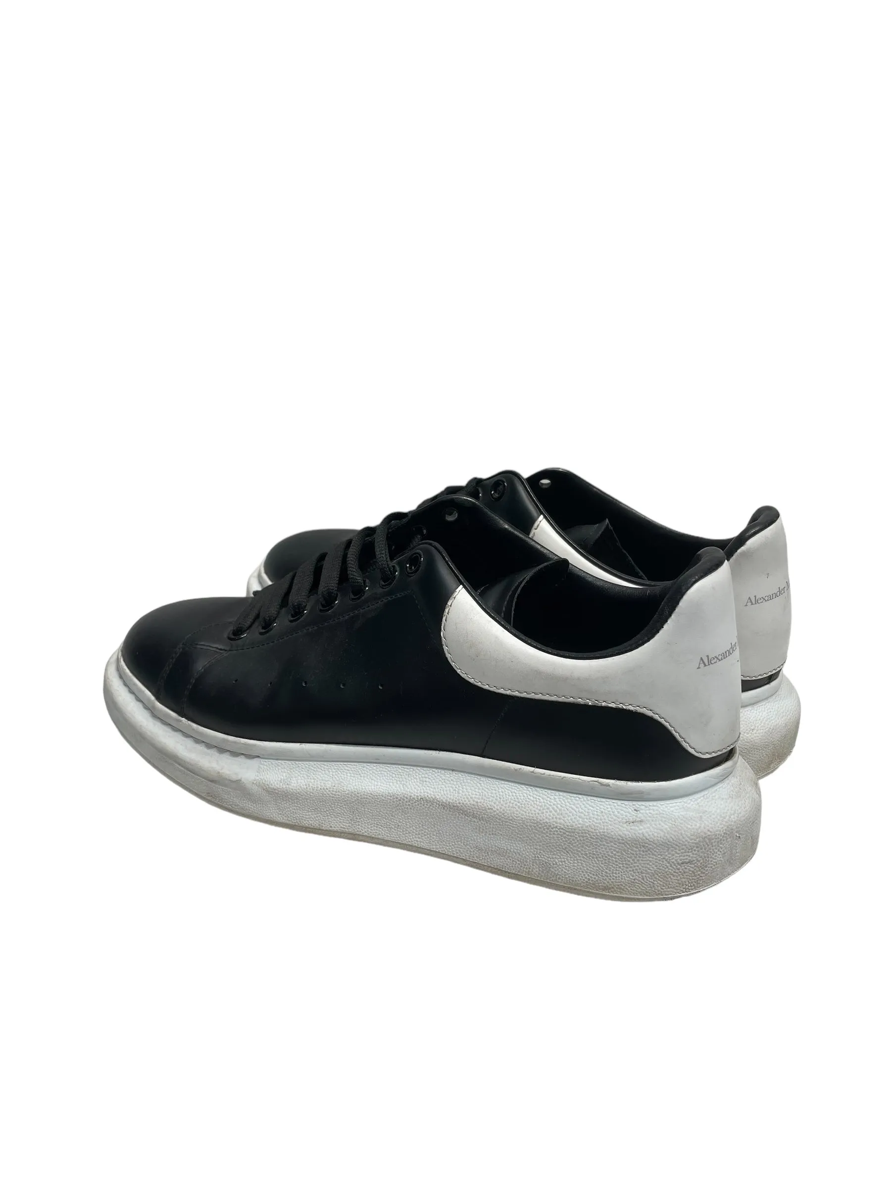 Alexander McQueen/Low-Sneakers/EU 45/Leather/BLK/OVERSIZED SNEAKERS