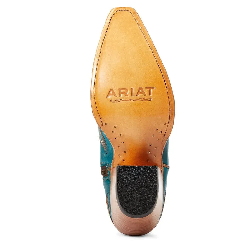 Ariat Women's Casanova Turquoise Snip Toe Western Boots 10034004