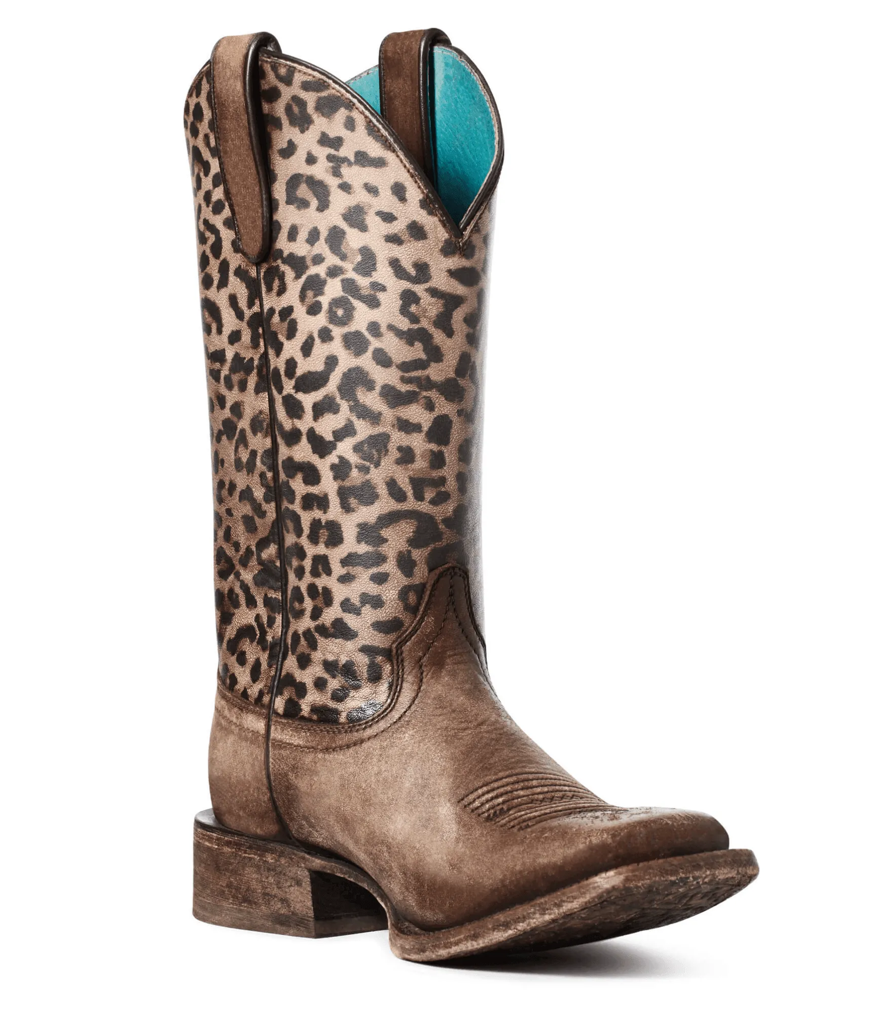 Ariat Women's Circuit Savanna Cheetah Square Toe Cowgirl Boots 10035942