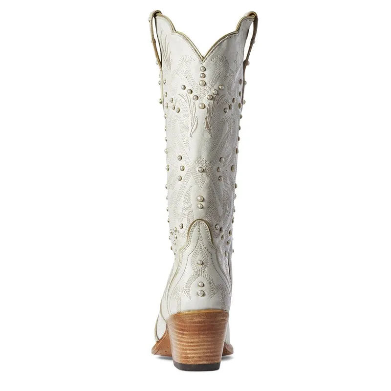 Ariat Women's Pearl White Snip Toe Western Boots 10031549