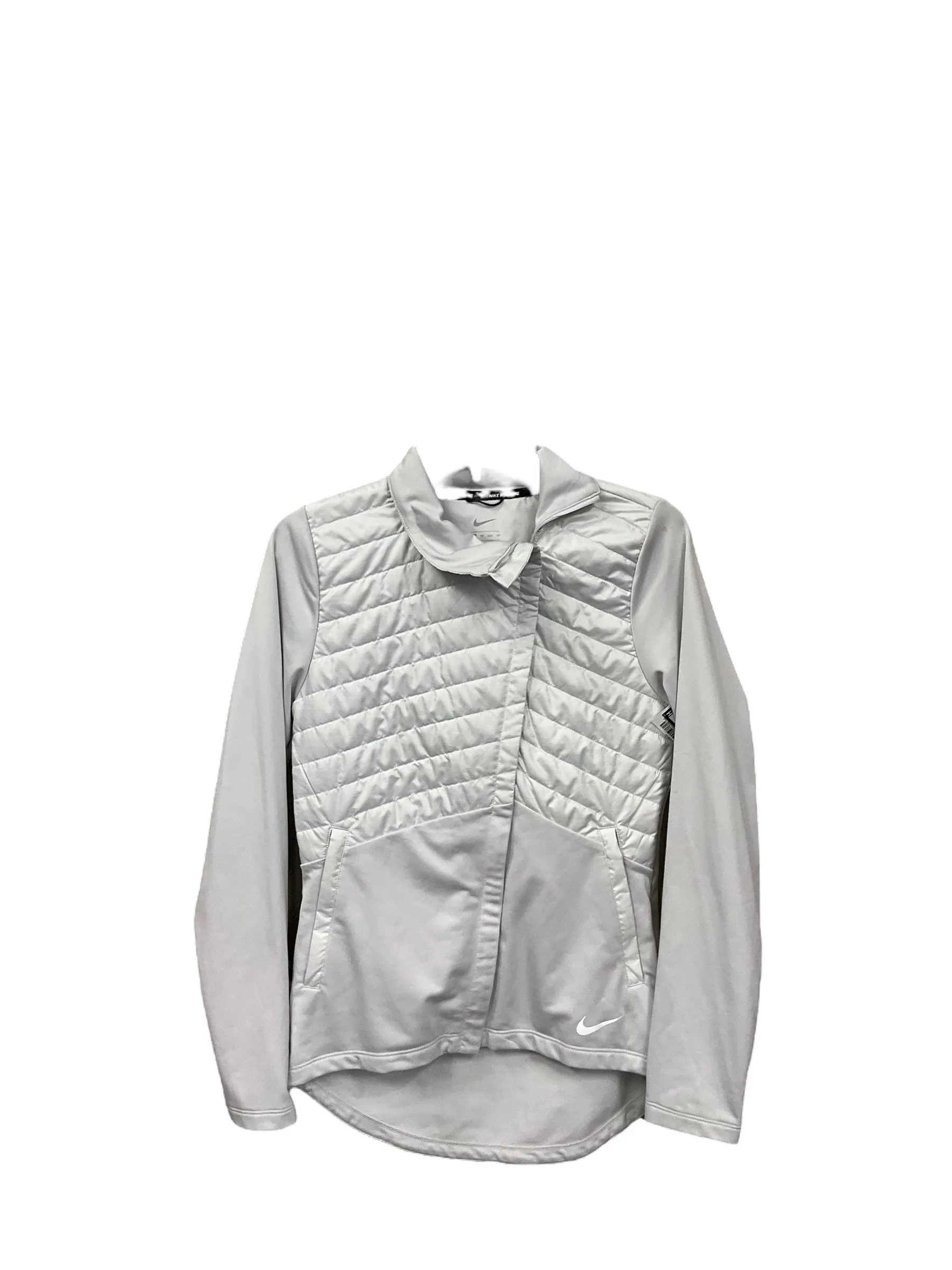 Athletic Jacket By Nike Apparel In Grey, Size: Xs