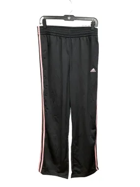 Athletic Pants By Adidas In Black & Pink, Size: L