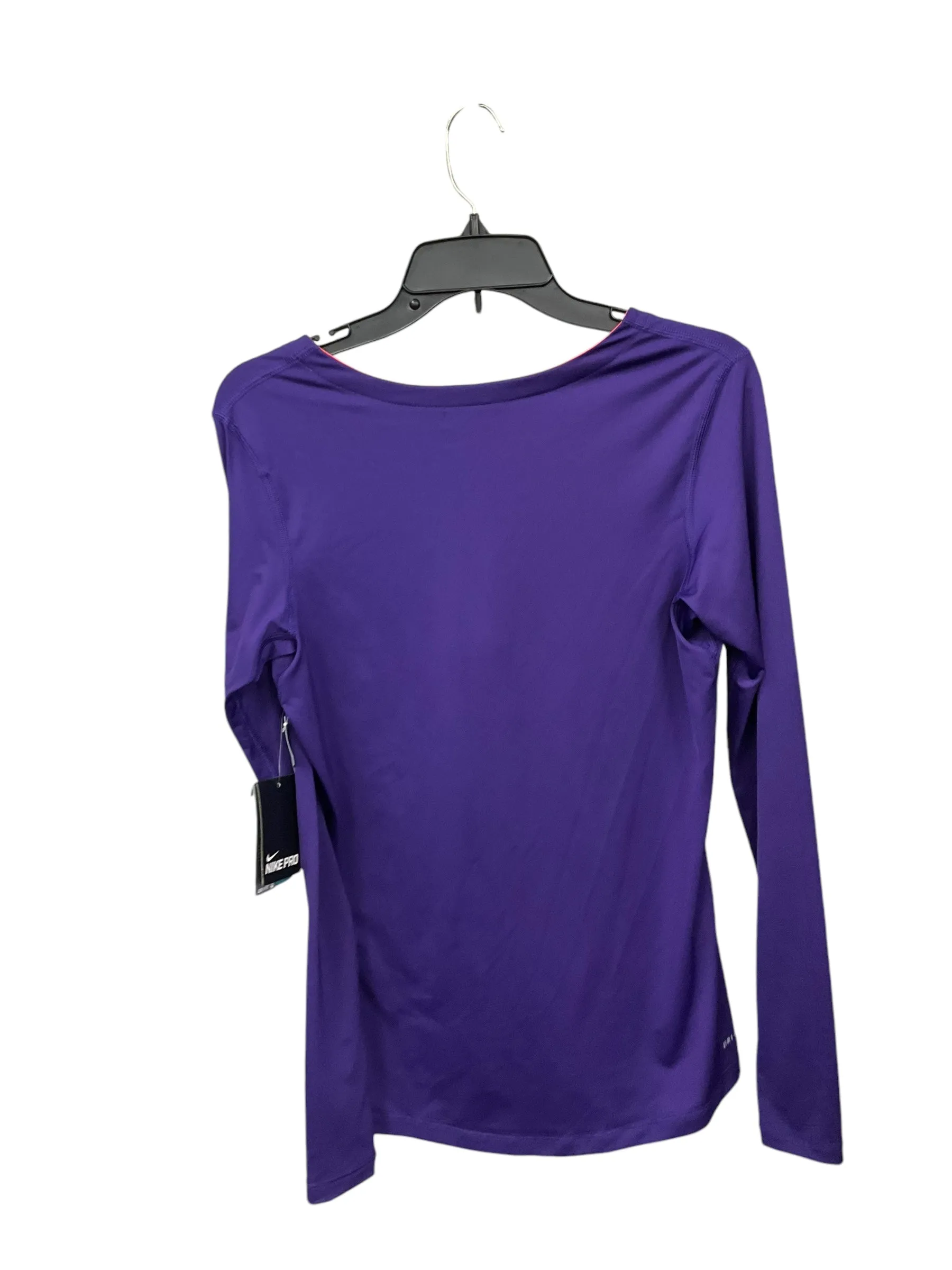 Athletic Top Long Sleeve Crewneck By Nike Apparel In Purple, Size: L