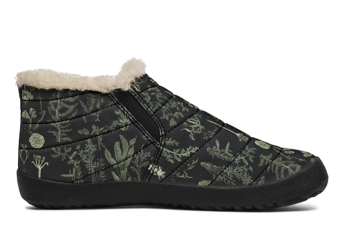 Autumn Memoir Winter Sneakers - Warm & Easy Slip-On Shoes Lined with Vegan Wool with Anti-Slip Soles