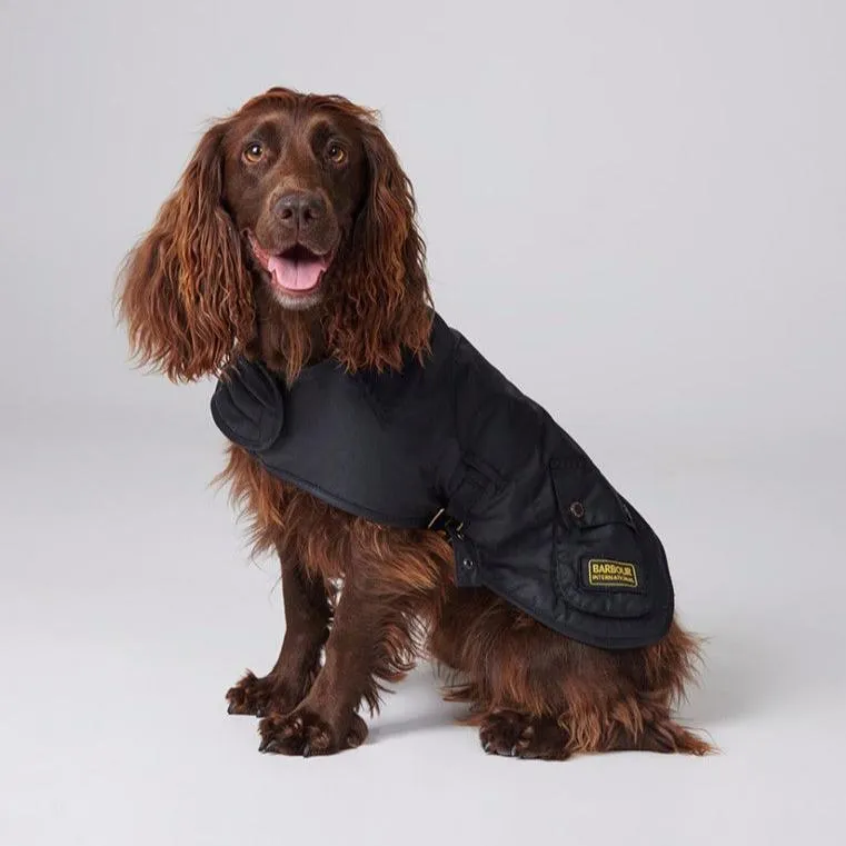 Barbour International Dog Coat in Black