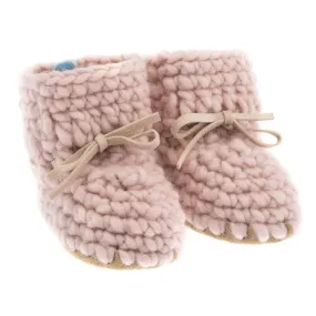 beba bean sweater moccs - pink