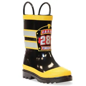 Big Boy Western Chief F.D.U.S.A. Firechief Rain Boot in Black