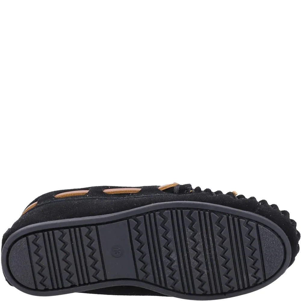 Black Addison Slippers