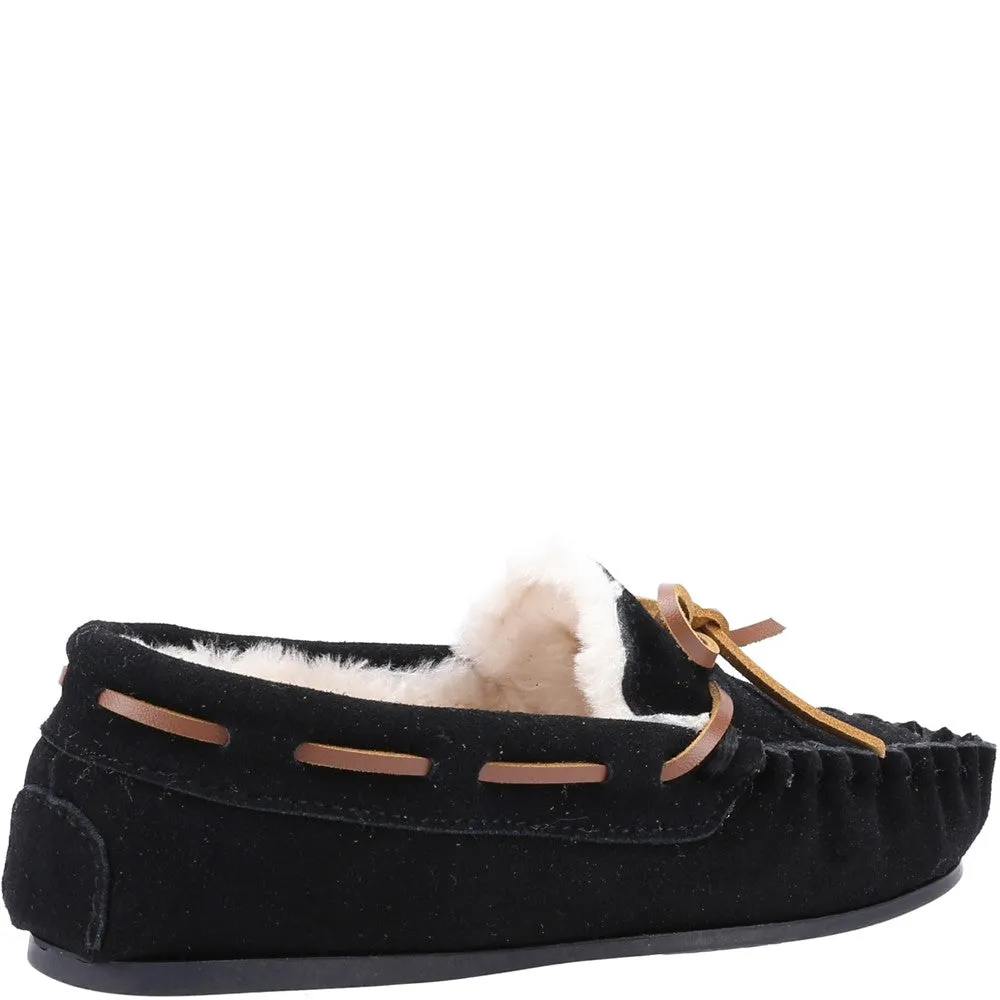 Black Addison Slippers