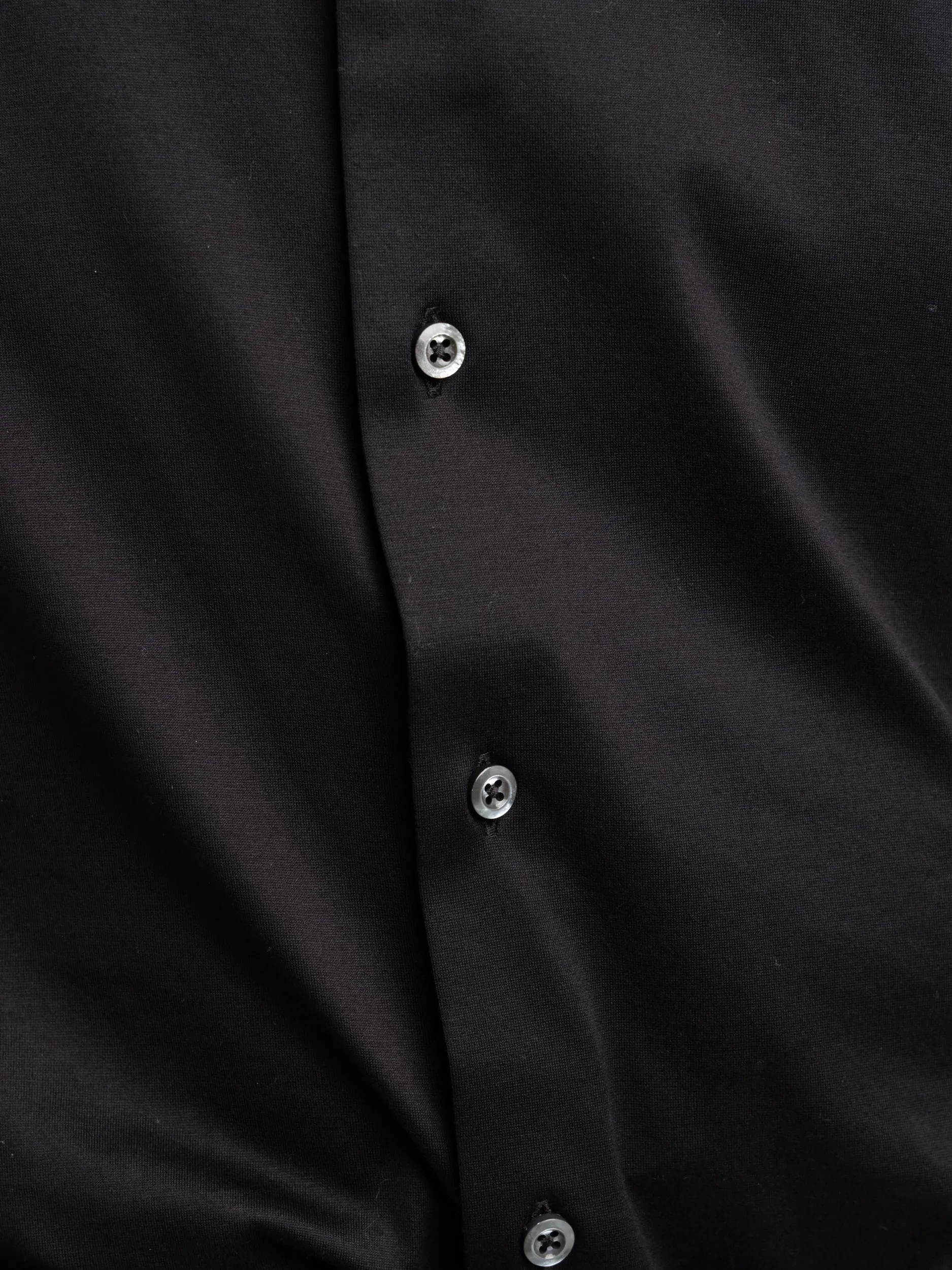 Black Cotton Jersey Shirt