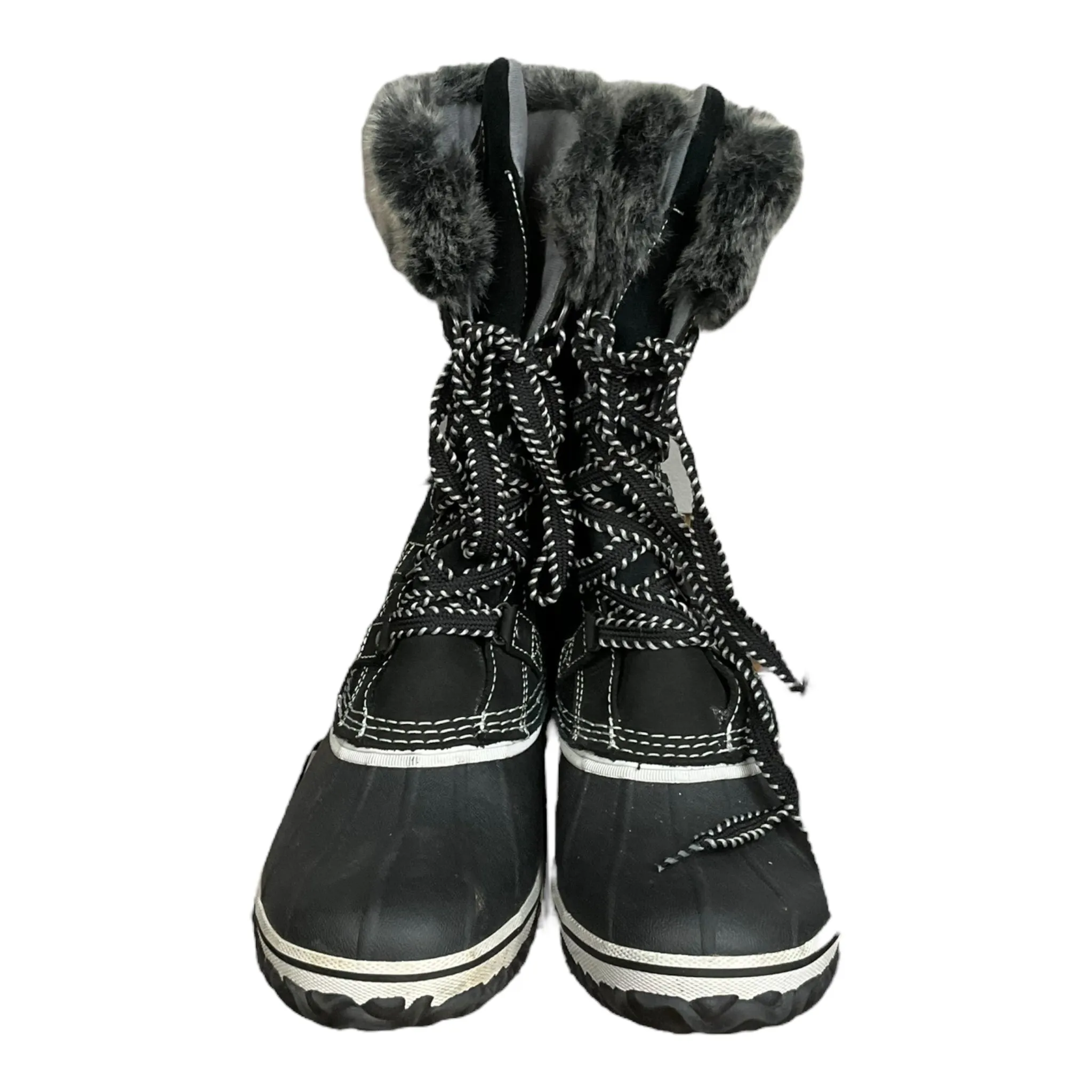 Black Grey Boots Snow Eddie Bauer, Size 11