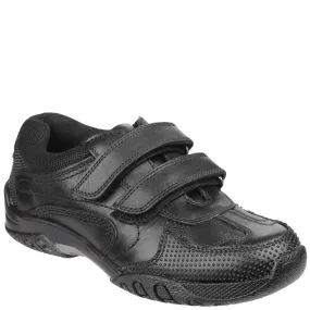 Black Jezza Junior School Shoes