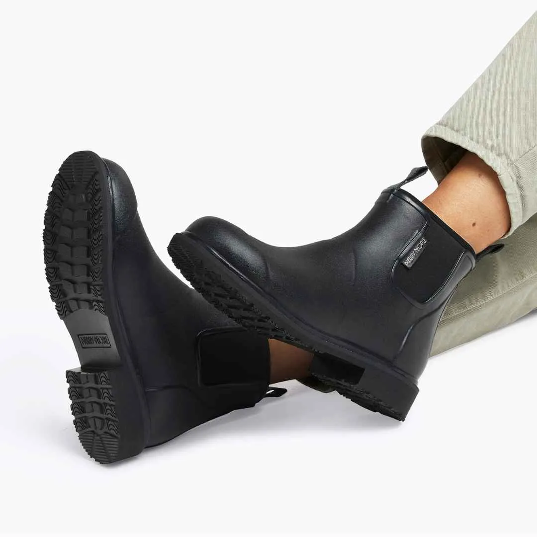 Bobbi Wellington Boot // Black & Black