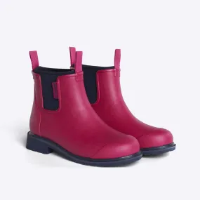 Bobbi Wellington Boot // Magenta & Navy