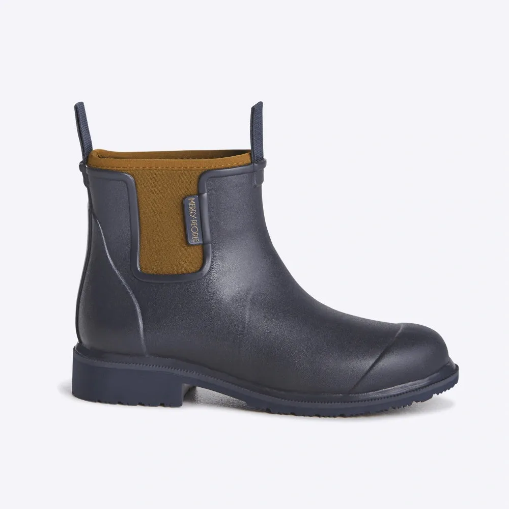 Bobbi Wellington Boot // Oxford Blue & Tan