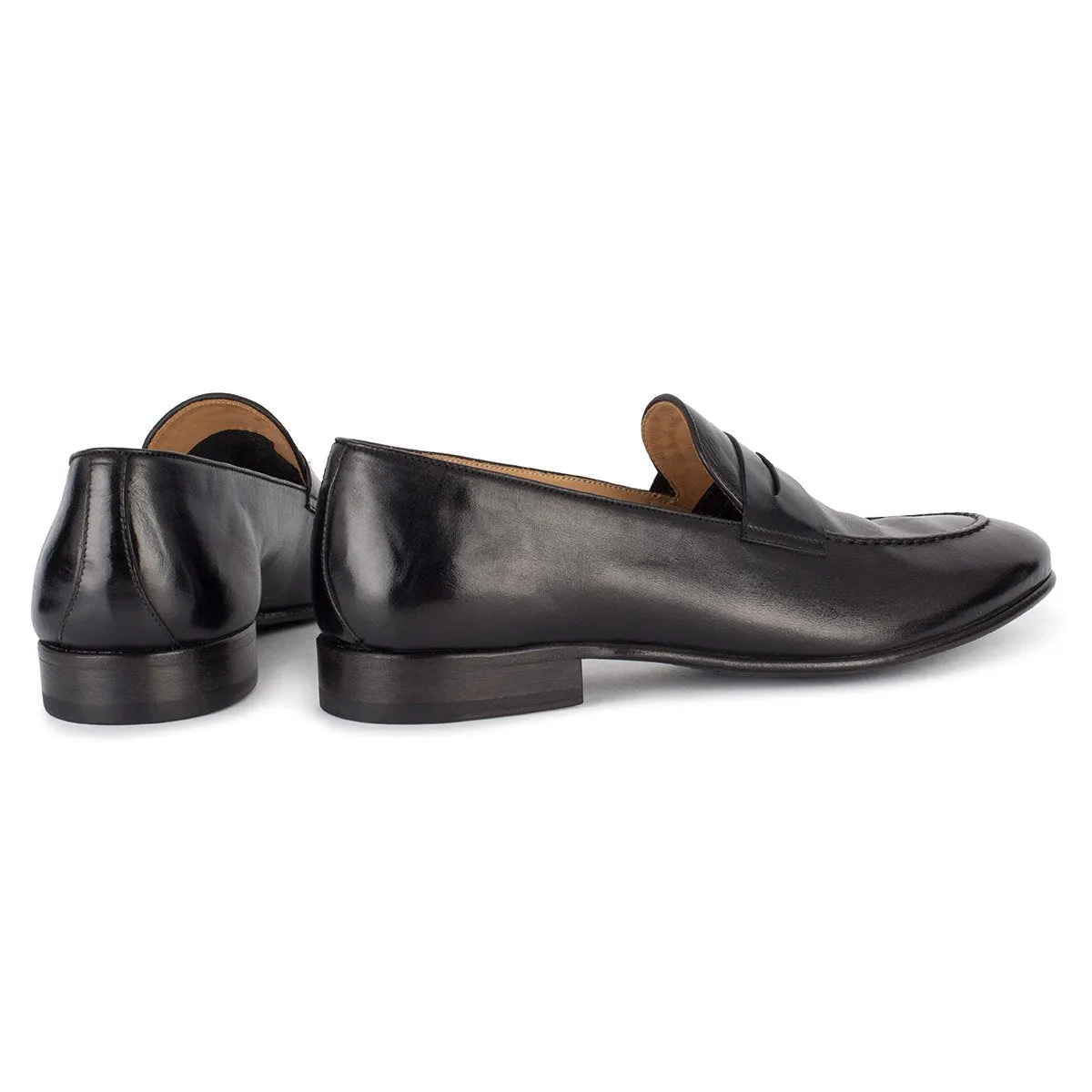 BRIAN 61011<br>Black horse loafers