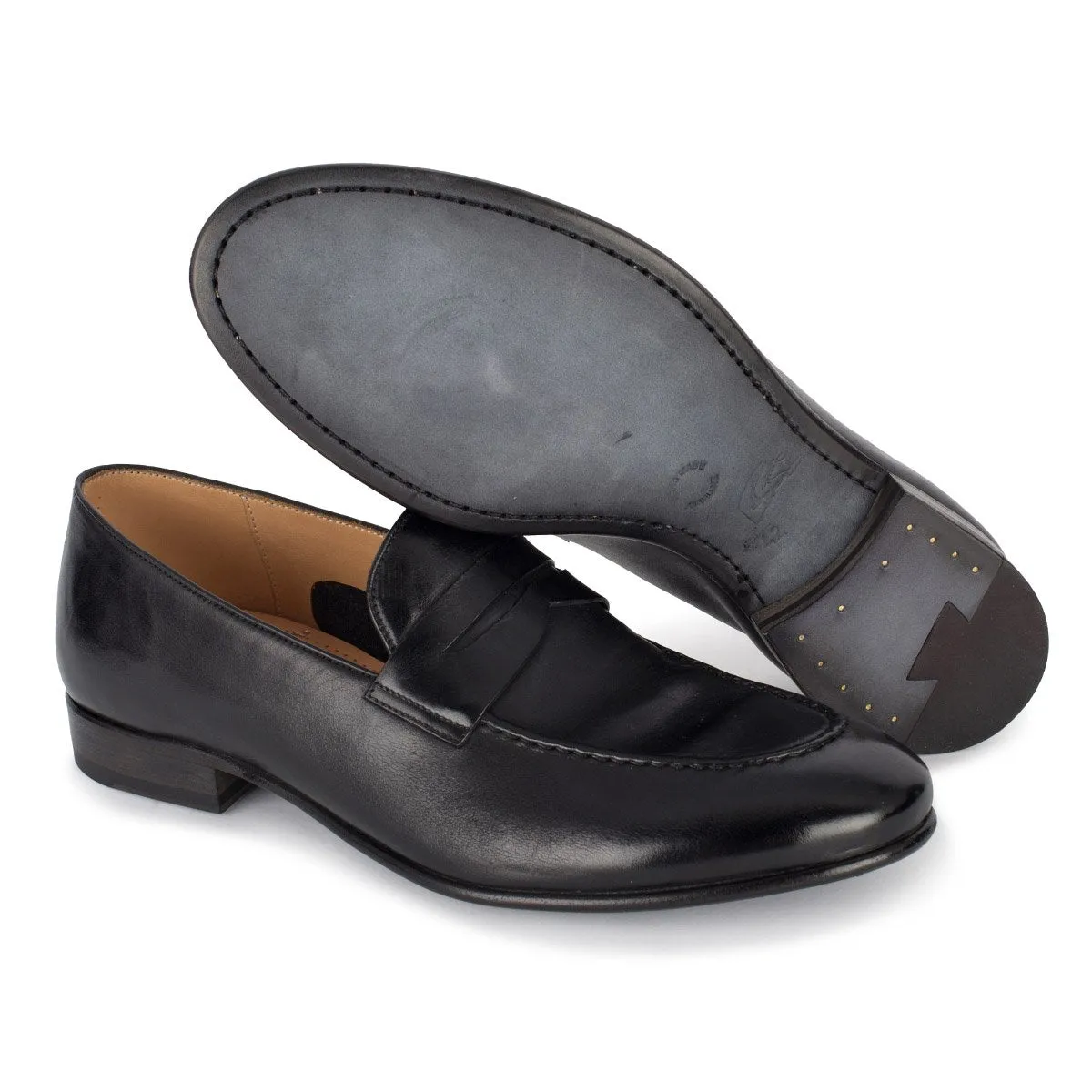 BRIAN 61011<br>Black horse loafers