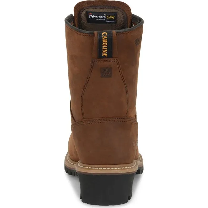 Carolina - Men's 8" Waterproof Insulated Logger Work Boot - CA4821