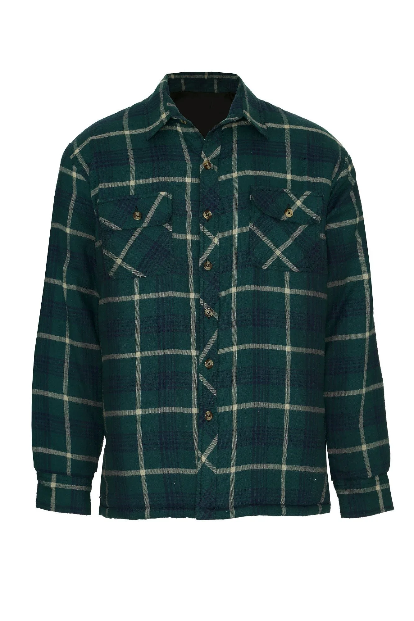 Champion Mens Totnes Padded Shirt -GREEN