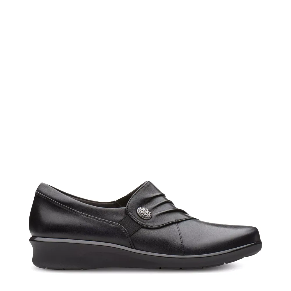 Clarks Women's Hope Roxanne Slip On in Black