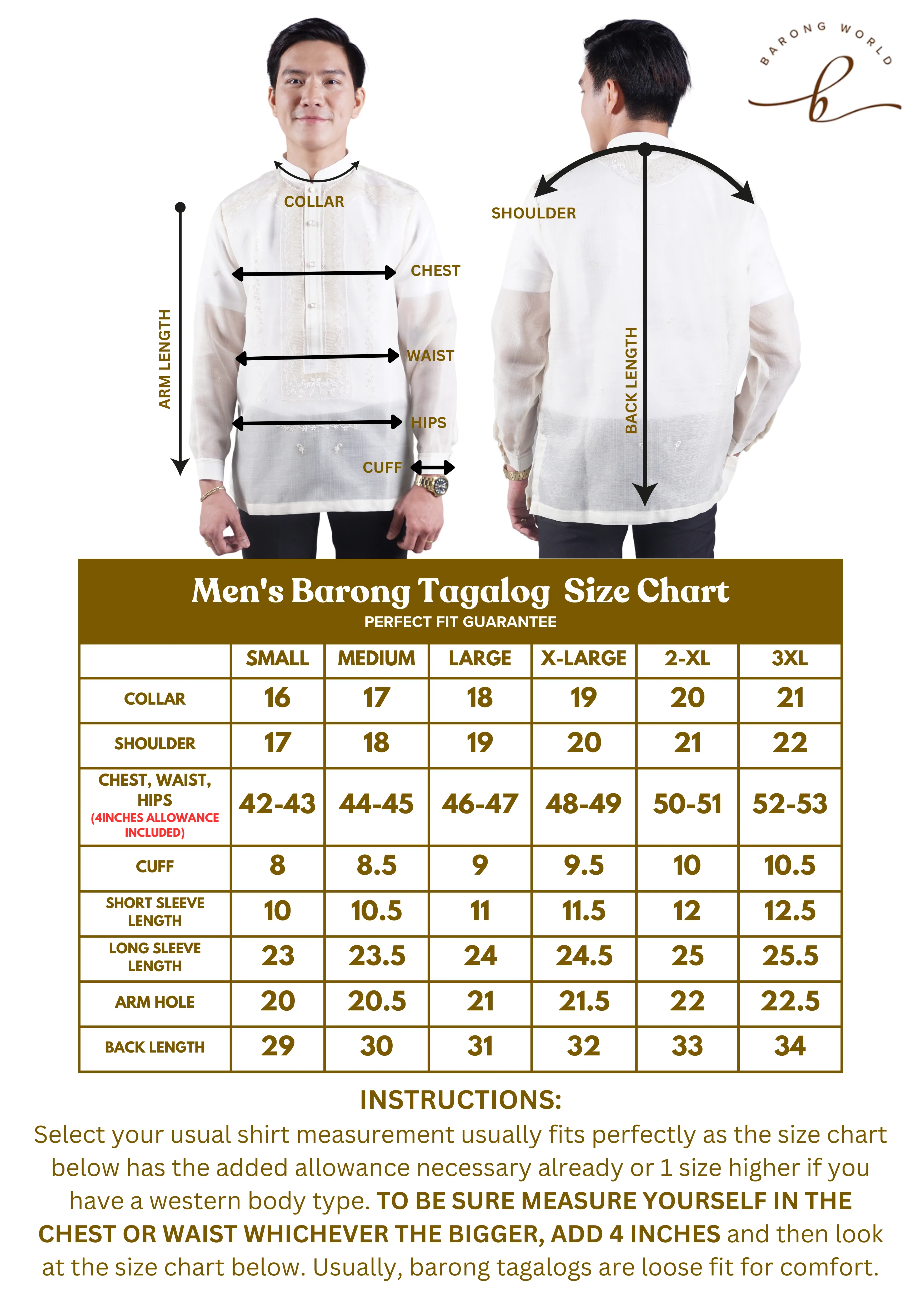 Cocoon Premium Coat Barong Tagalog - Yxel JN45