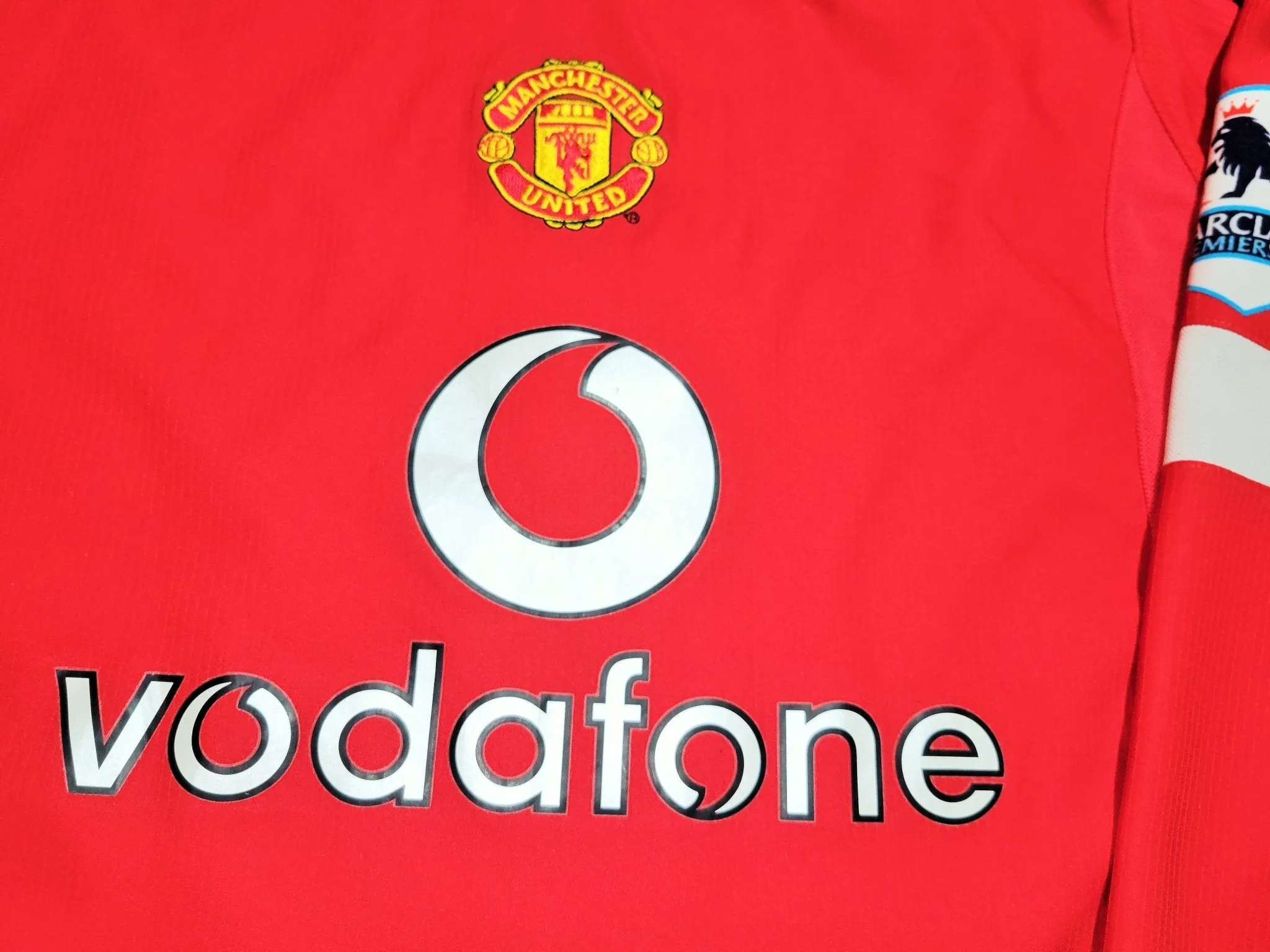 Cristiano Ronaldo Nike Manchester United 2004 2005 2006 Long Sleeve Home Soccer Jersey Shirt L