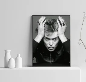 David Bowie Poster, Ziggy Stardust Art, Bowie Print, Home Decor, Custom Poster, Wall Art, Canvas Poster, Rolled Canvas, Home Decoration