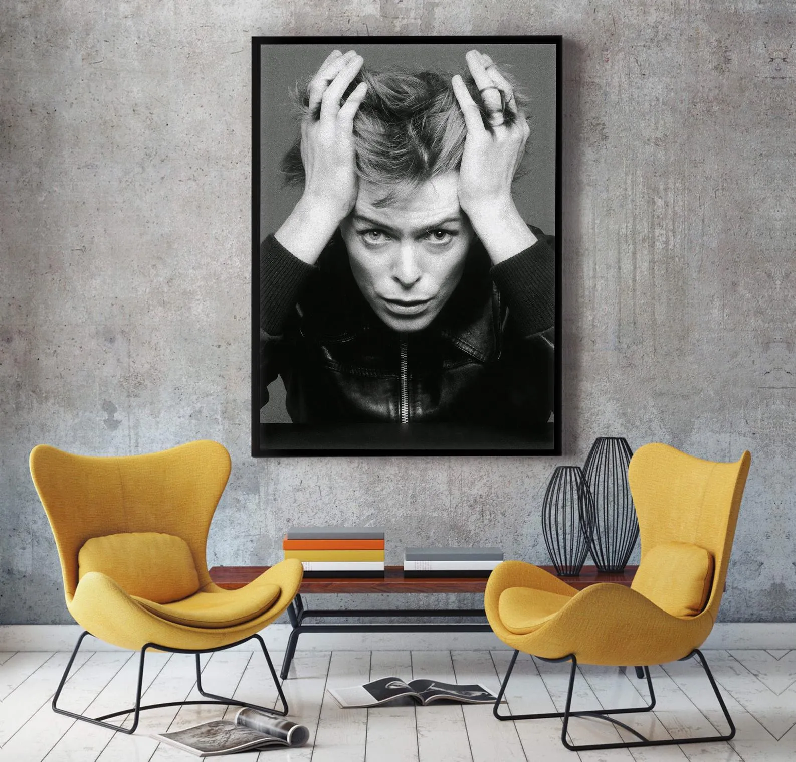 David Bowie Poster, Ziggy Stardust Art, Bowie Print, Home Decor, Custom Poster, Wall Art, Canvas Poster, Rolled Canvas, Home Decoration