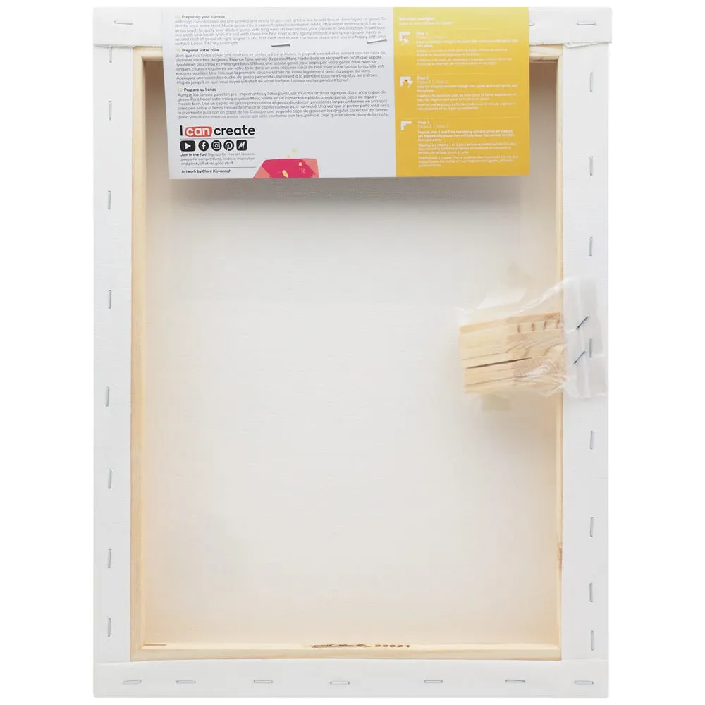 Double Thick Studio Canvas Pine Frame 30.5 x 40.6cm (12 x 16in)