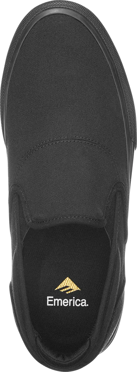 Emerica Wino G6 Slip On - (Canvas) Black Green