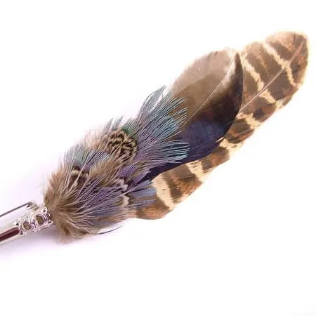 Feather Hat Pin - Pheasant & Gamebird